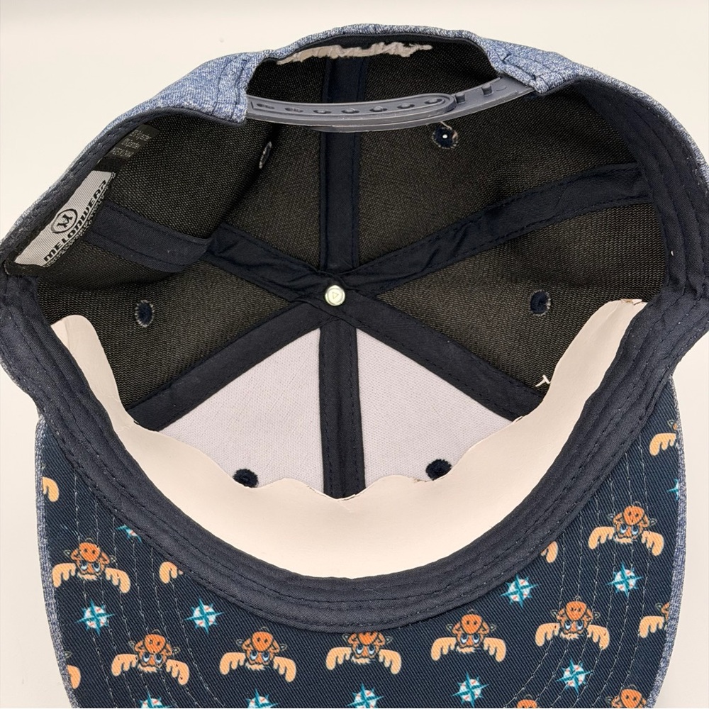 Seattle Mariners Aquafina Moose Logo Brim Blue Hat Cap Snapback Melonwear - Picture 8 of 10